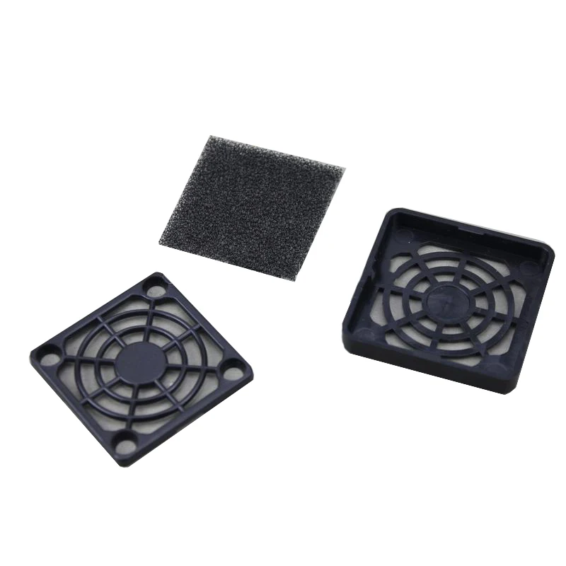 Protector de ordenador de 4CM, cubierta de plástico negro a prueba de polvo, filtrable, 40mm, 43x43mm, 2 unids/lote - imagen 4