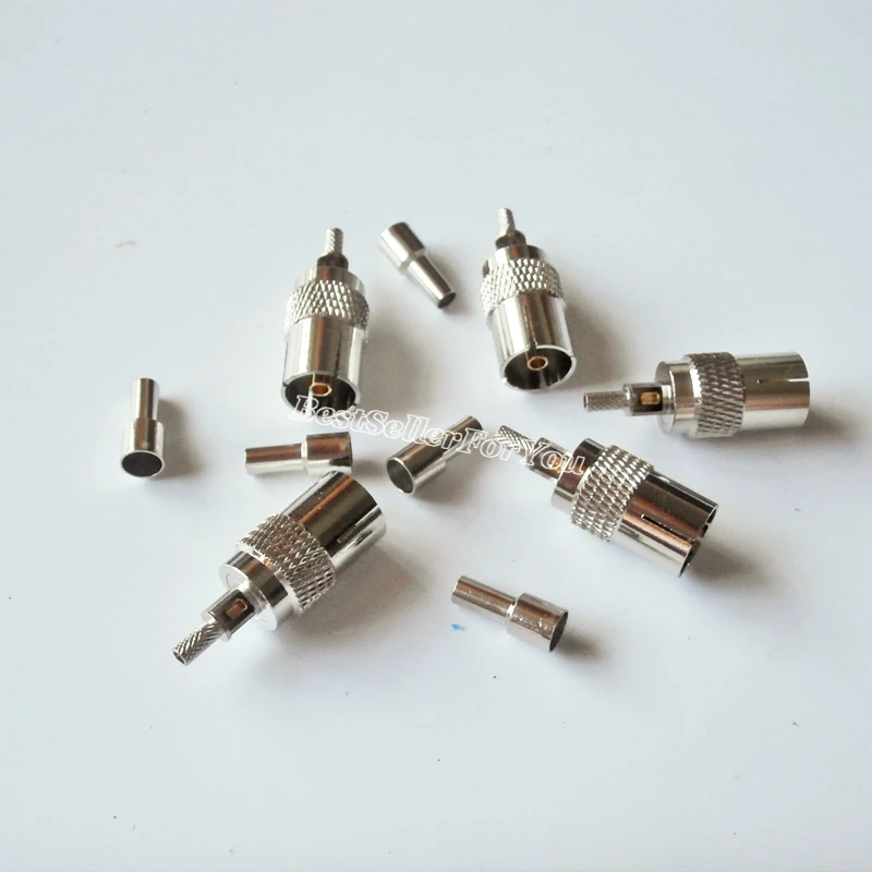 Conector de cable IEC TV DVB-T PAL hembra, engarce de ventana, RG174, RG316, LMR100, 1 unidad - imagen 2