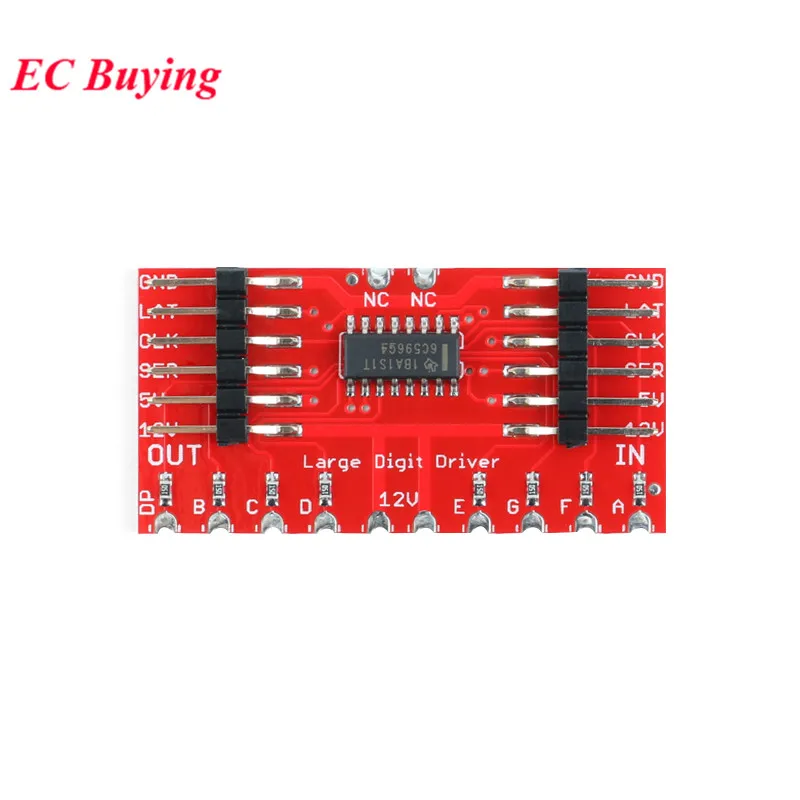TPIC6C596 registro de cambios de 8 bits módulo de pantalla de controlador de tubo Digital de 7 segmentos para placa PCB electrónica Diy Andrino - imagen 4