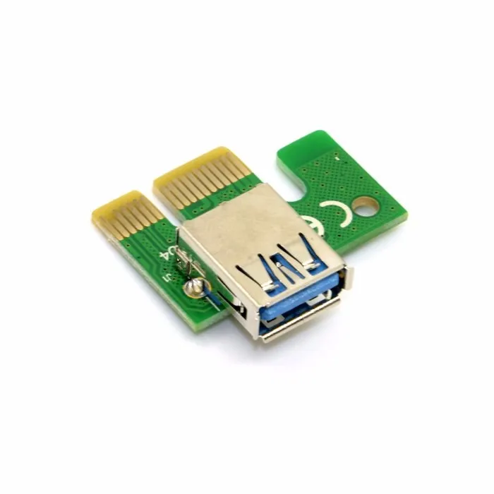 Tarjeta Elevadora PCI-E PCI Express 1x a 16x USB 3.0 SATA 4Pin IDE Molex BTC Minería - imagen 3