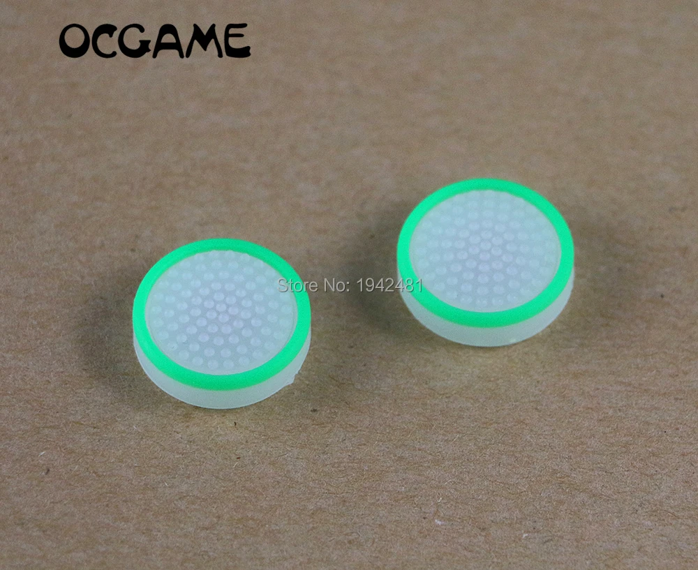 30 Uds. Cubierta de tapa de Joystick de controlador analógico de silicona luminosa multicolor para interruptor Joy Con empuñaduras de palanca de pulgar