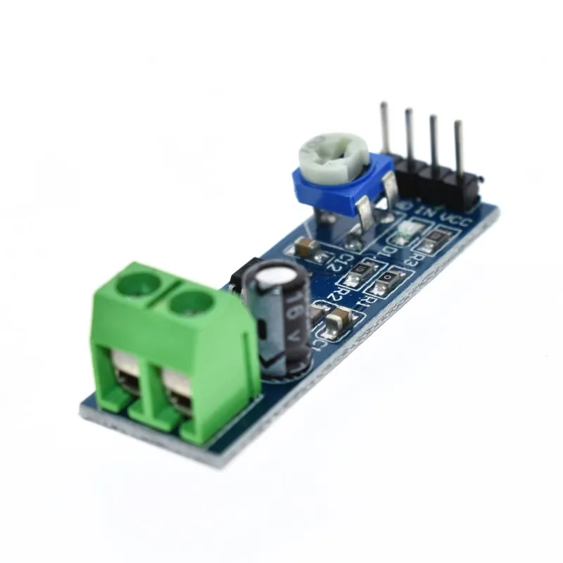 Módulo amplificador de potencia de audio LM386, placa amplificadora de ganancia de 200 veces, mono, entrada de 5V-12V - imagen 3