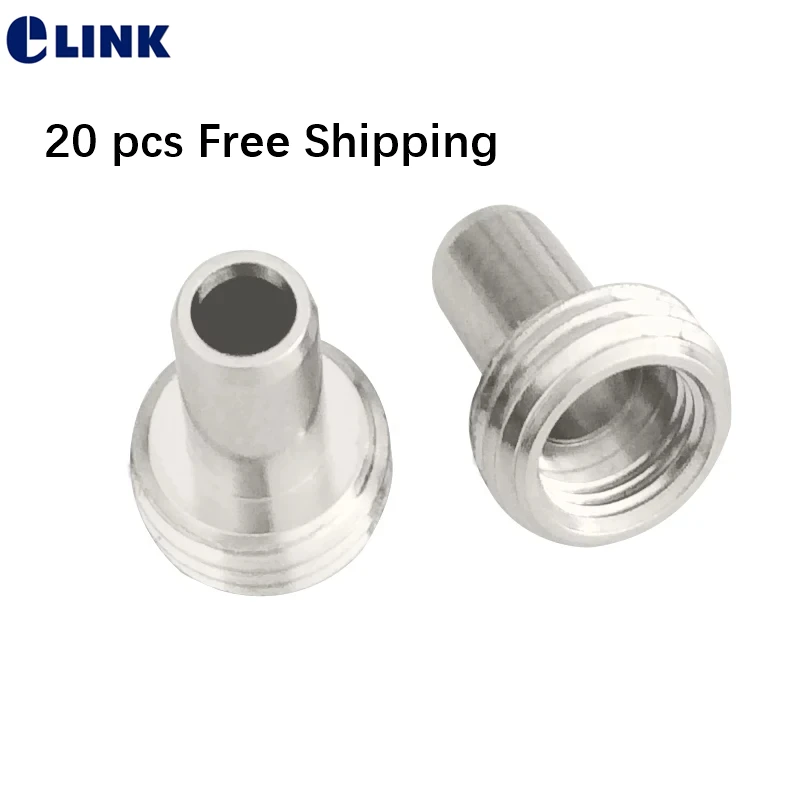 Accesorio de metal para VFL (Localizador visual de fallas), pieza de metal para bolígrafo de prueba óptica de fibra, envío gratis, 20 piezas de parte de luz roja ELINK