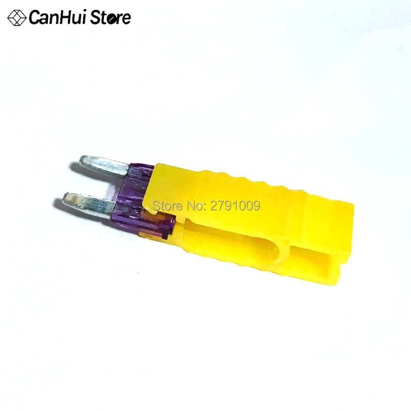 Extractor de fusibles de cuchilla para coche, herramienta de Clip de fusible para automóvil, soporte de fusibles amarillo, Clip pequeño y mediano, 2 piezas - imagen 2