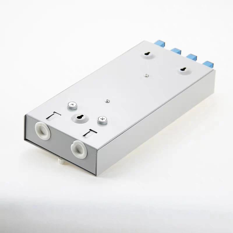 fiber optic termination box 12 core include SC pigtail&adapter SPCC 12 ports SC patch panel ftth fttx thickness 1.0MM ST LC FC - imagen 4