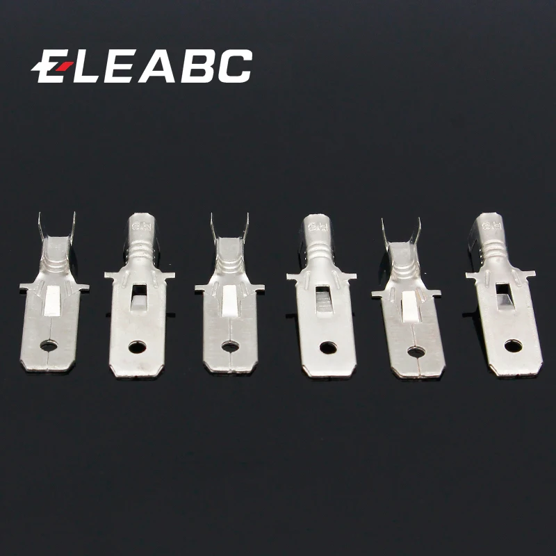 Conector de pala macho, Terminal de crimpado de 6,3mm