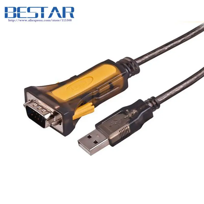 Cable adaptador de puerto serie USB macho a RS232 hembra, 1,5 m/5 pies, 9 pines DB9 con Chip para Windows 7, 8, comunicación PDA Vista de 32/64 bits - imagen 2
