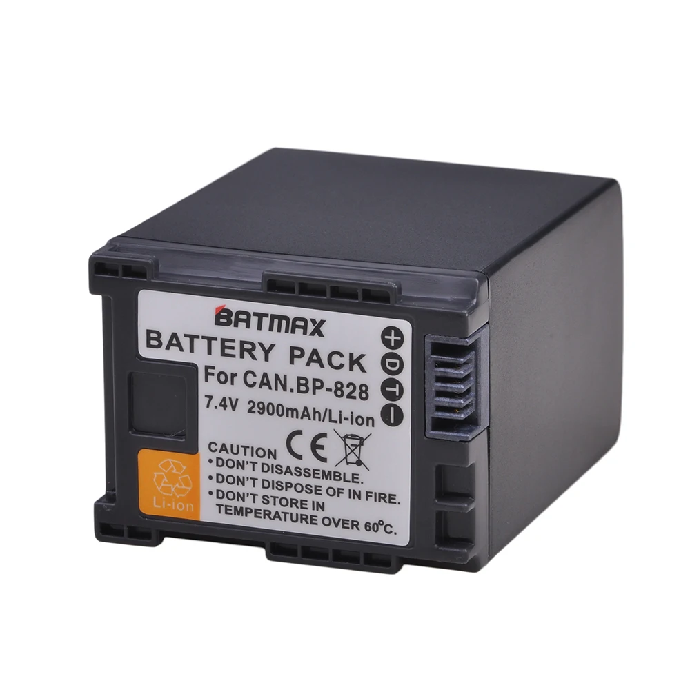 Batmax 1 batería BP-828 BP828 + cargador USB LCD para Canon VIXIA HF G30,G40,XA20,XA40,XA45,XA50,GX10,HFG20,HFG21,HFG30,XF400 - imagen 2