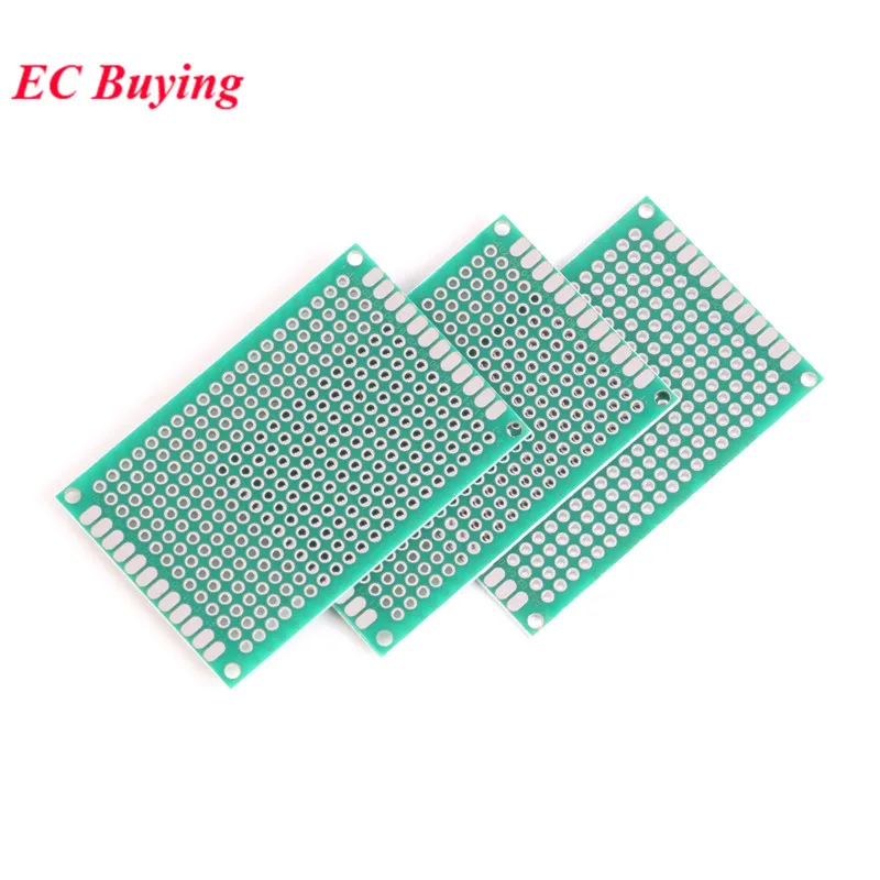 5 uds 4*6CM 4x6cm prototipo de cobre de doble cara PCB placa de circuito impreso Universal 4x6cm placa de placa de pruebas - imagen 2