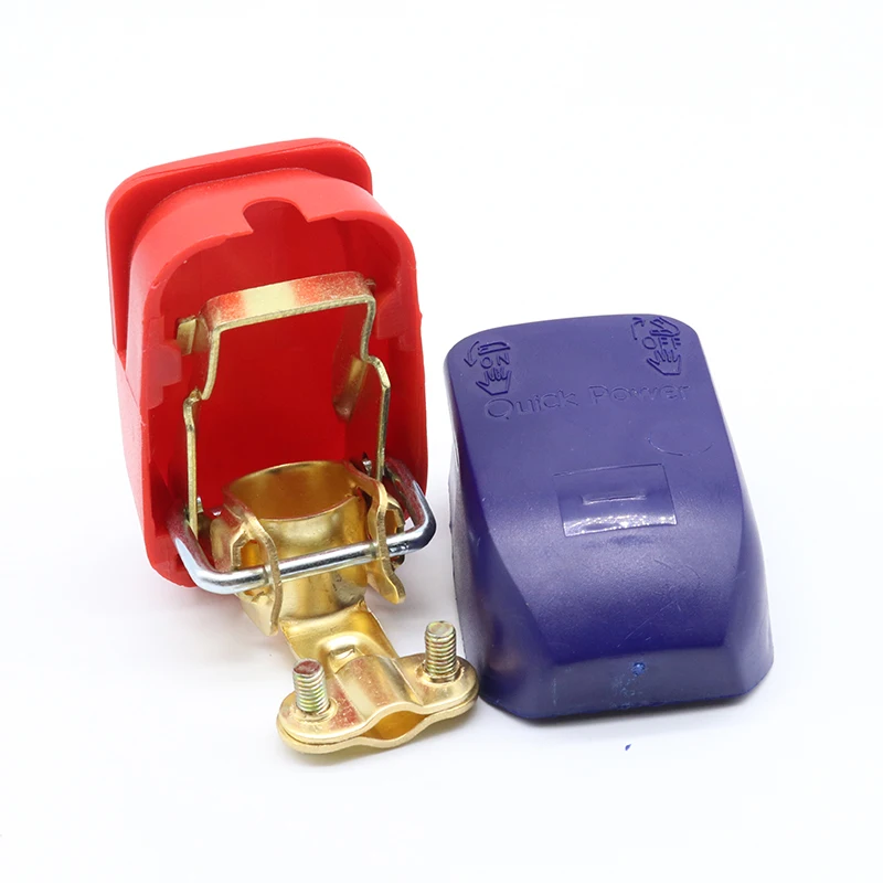 Interruptor de batería Universal de 12/24V, conectores de terminales de batería Scap de liberación rápida, abrazaderas para barco/camión/coche/furgoneta, 2 piezas - imagen 3