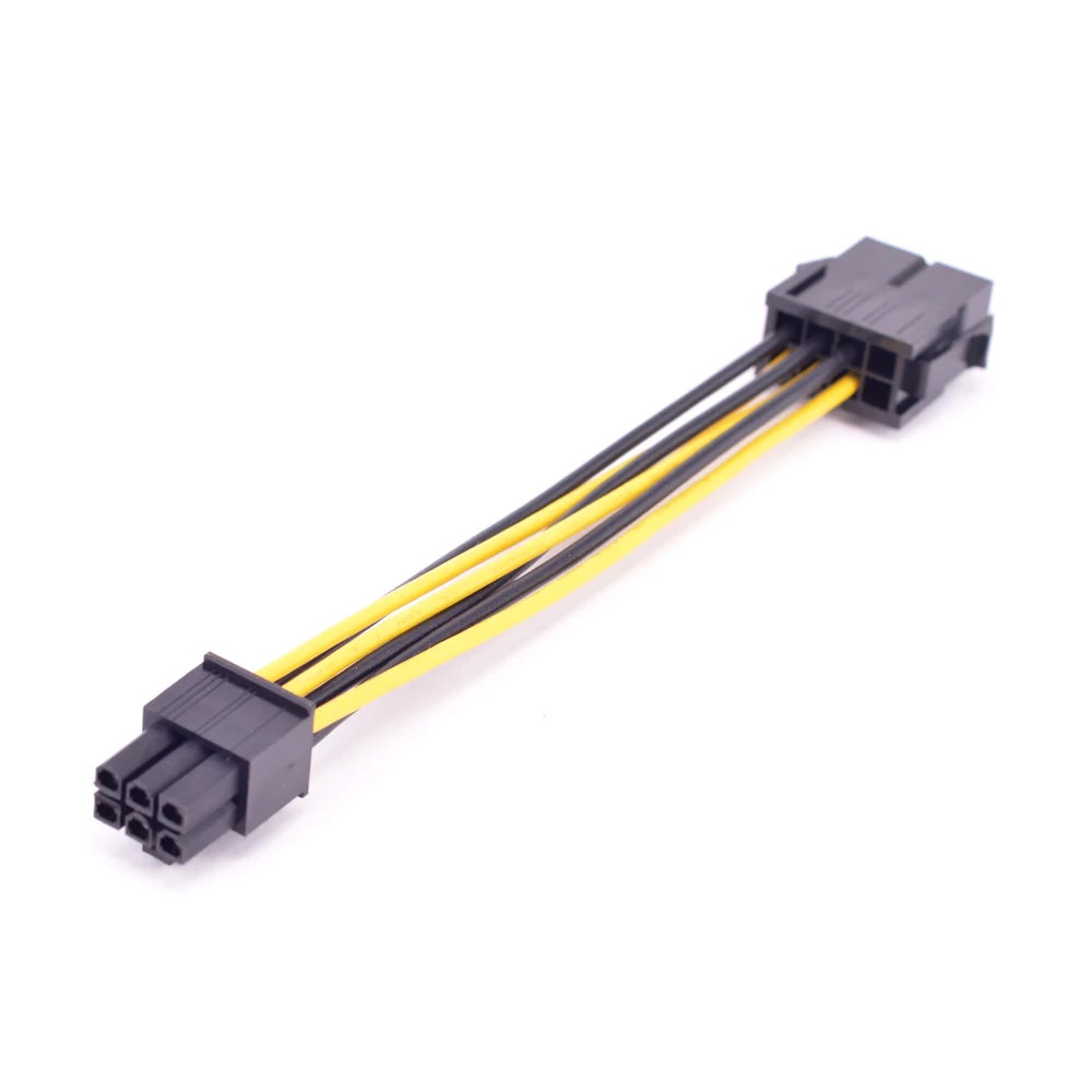 PCI-e 6Pin macho a CPU 8Pin hembra Cable de conversión de energía ATX 12V 8P 4 + 4Pin a GPU 6P Cable de alimentación 18AWG - imagen 2