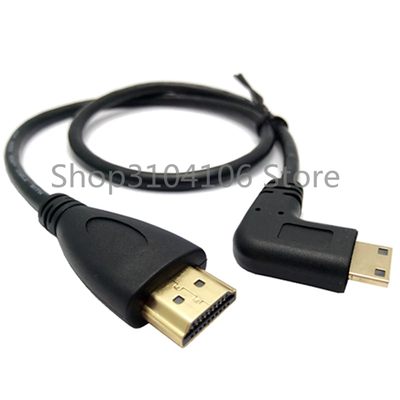 Codo de 0,5 metros mini HD compatible con línea de vídeo HD mini HDTV codo cable HD