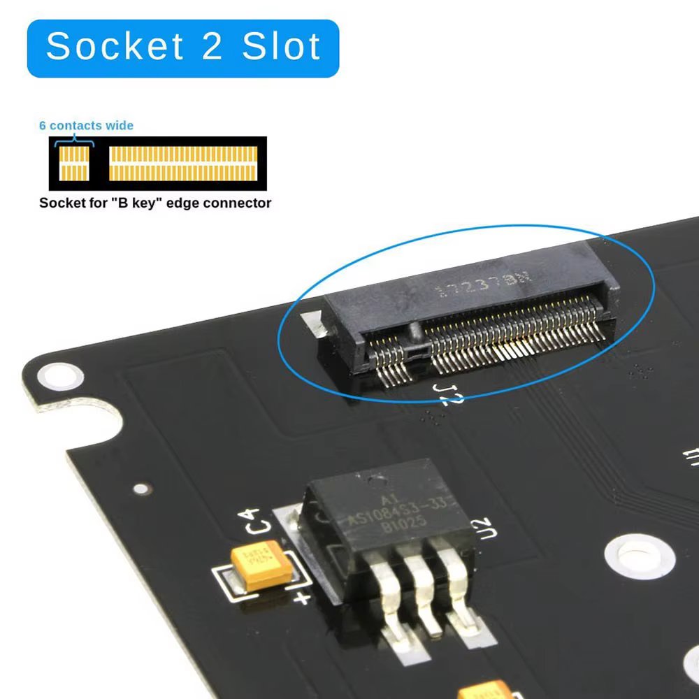 Adaptador SSD M.2 SATA B+M Lenovo E431 E531 - imagen 5