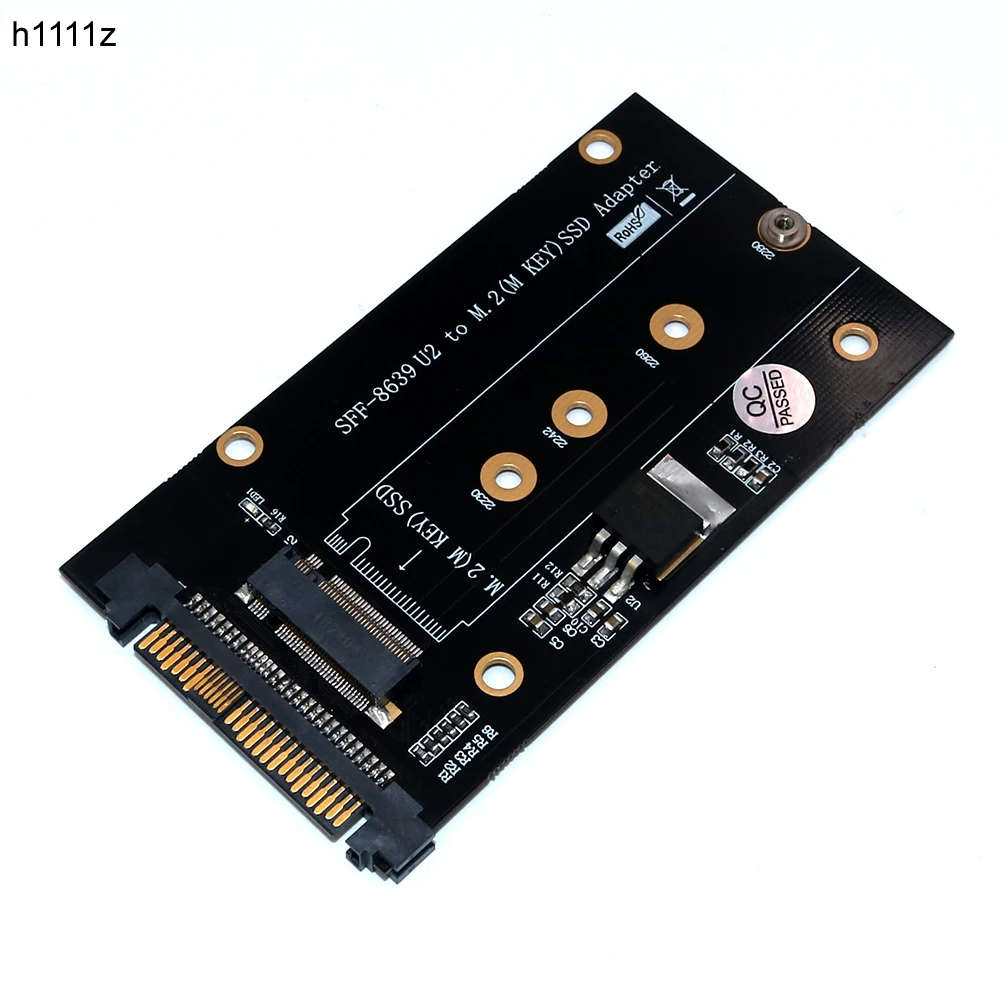 Tarjeta de expansión H1111z, SFF-8639 U.2 a M2 SSD, adaptador U.2 a M.2 NVME SSD M, tarjeta de expansión para 2230, 2242, 2260, 2280, M2 SSD