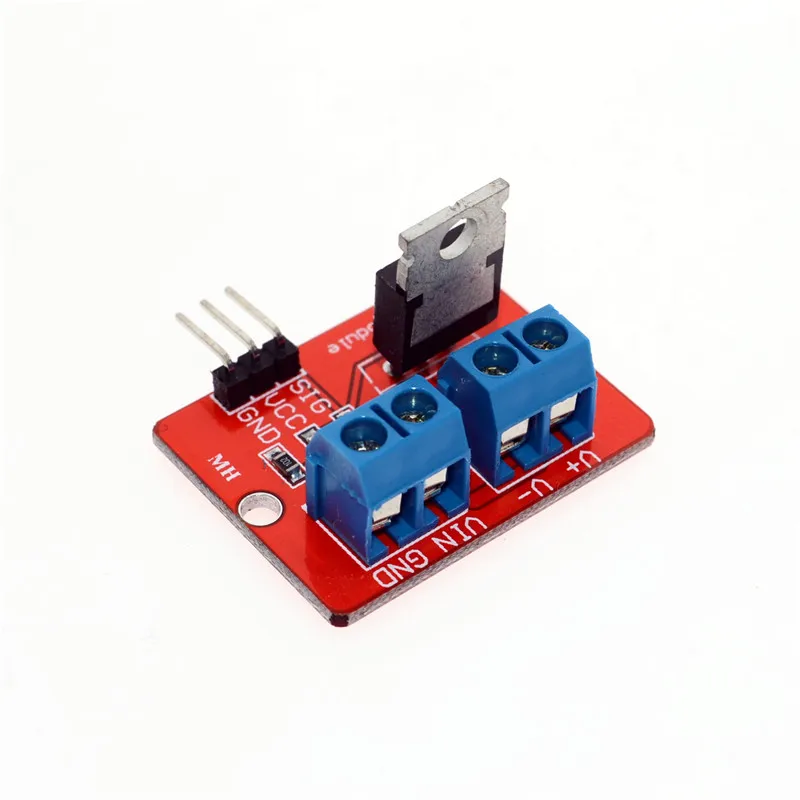 Botón Mosfet superior de 0-24V, módulo de controlador MOS IRF520 para MCU ARM Raspberry pi - imagen 2