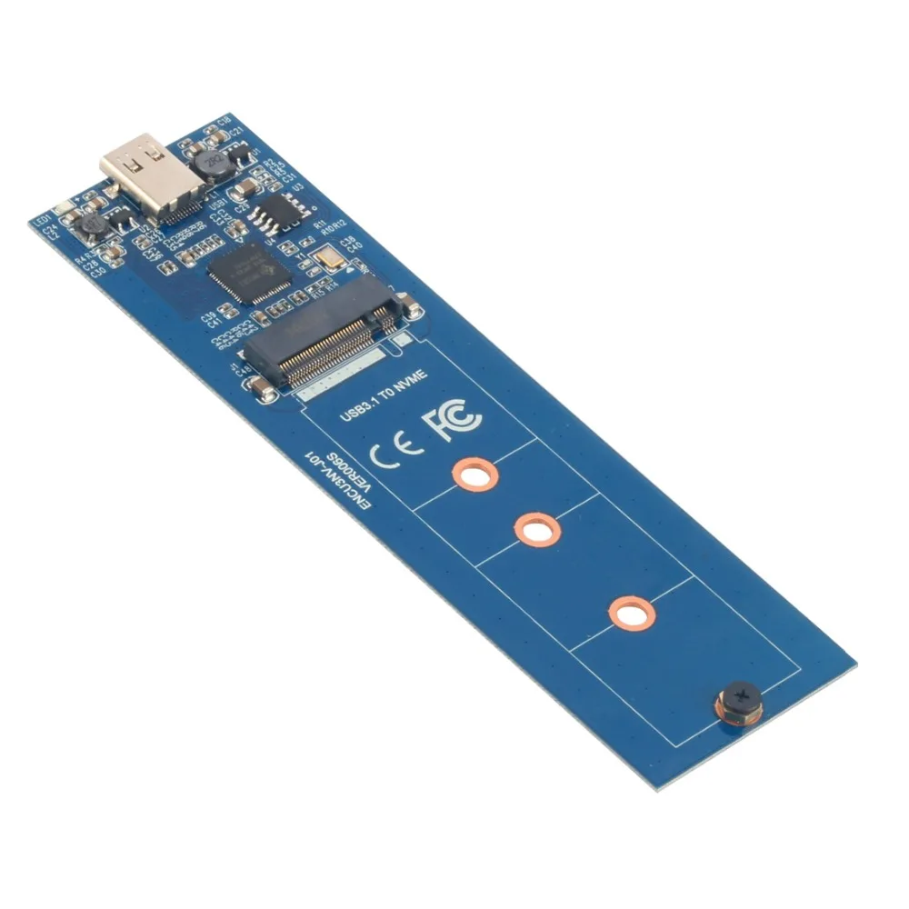 XT-XINTE para NVMe PCIE, caja de disco duro M.2 a USB tipo C, 3,1 M, SSD, caja móvil externa - imagen 5