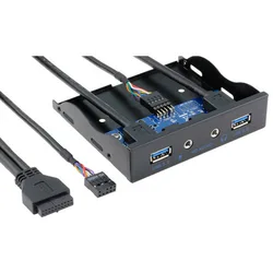 Concentrador USB 3.0 Panel Frontal con Audio 9 pines