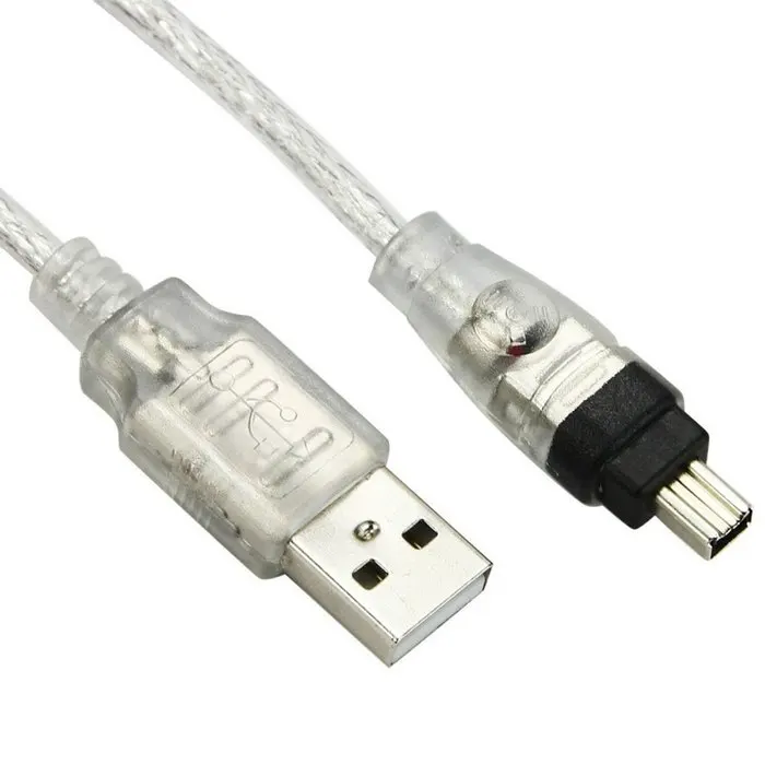 Cable adaptador USB macho a Firewire IEEE 1394, 4 pines, macho, iLink, firewire 1394, para cámara SONY DCR-TRV75E DV, 100cm - imagen 3