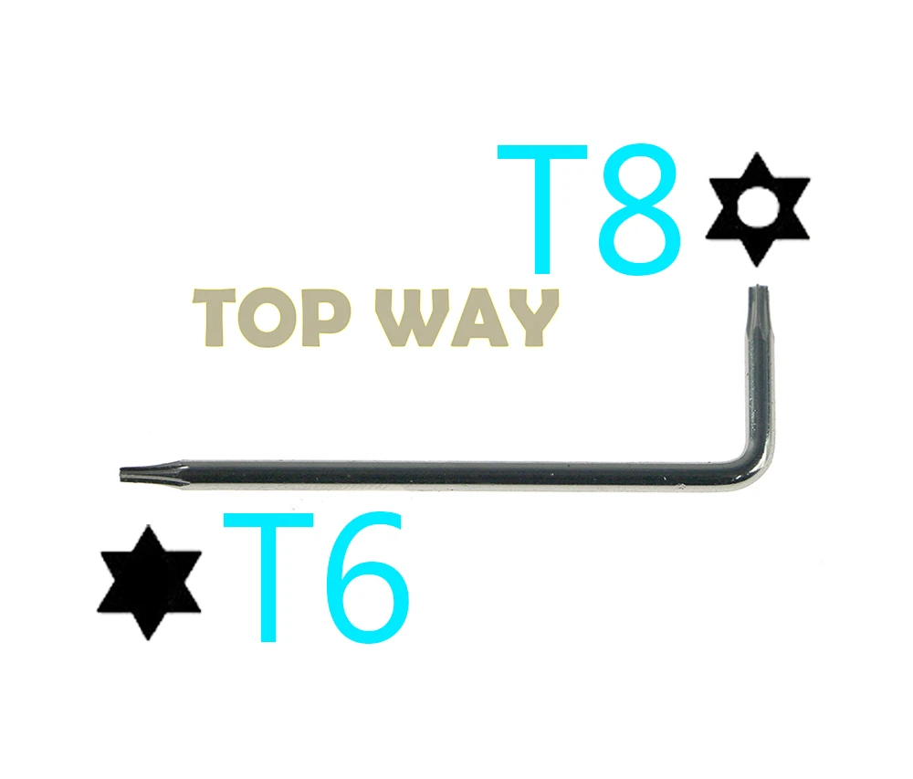 120 Uds 2 en 1 T6 T8 Destornillador Torx T8 Destornillador de seguridad con orificio para XBOX360 XBOX ONE T8 T10 Destornillador tipo L - imagen 4