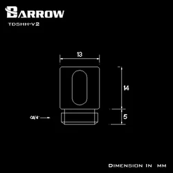 Barrow TDSHH-V2 Amortiguador de flujo múltiple G1/4 para agua