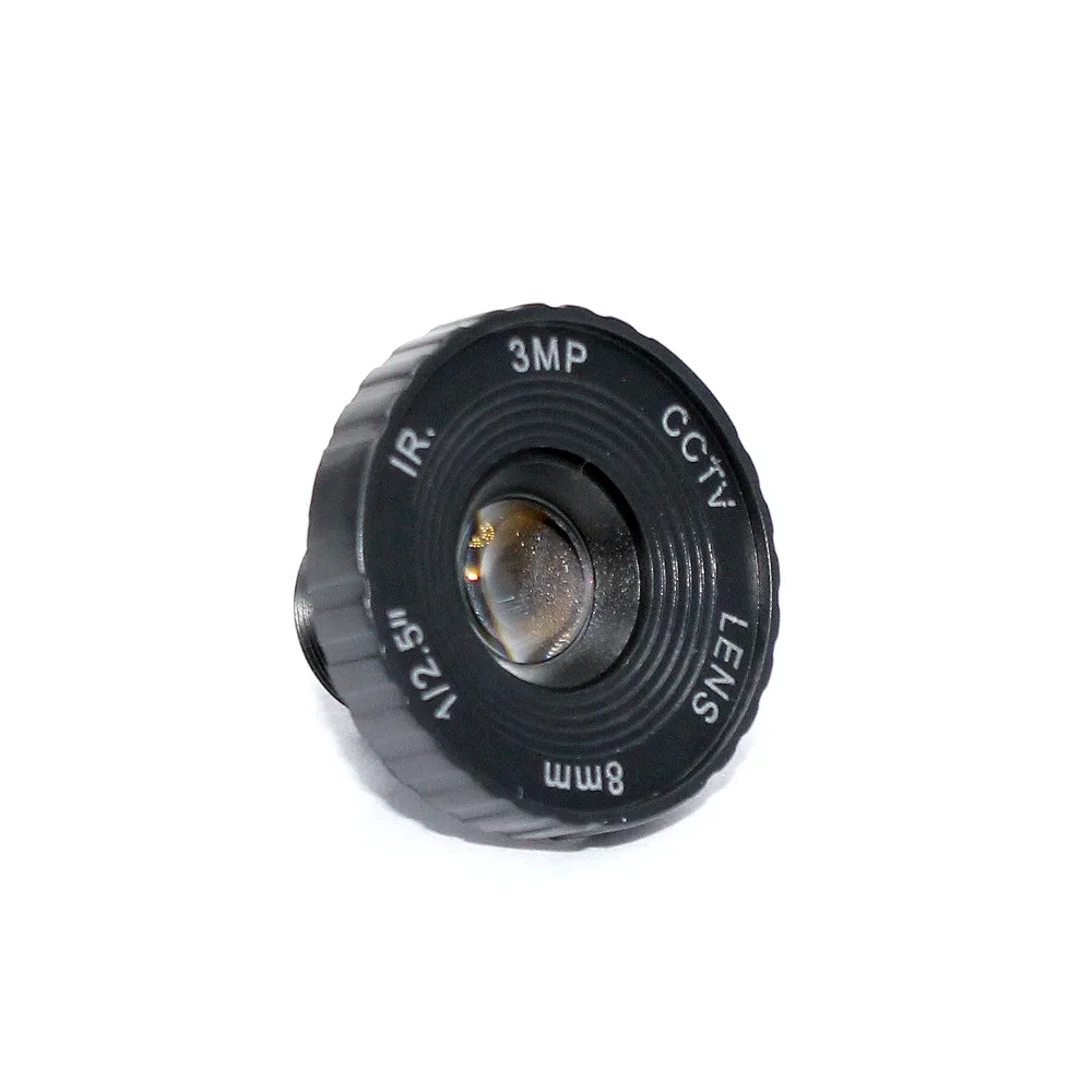 10 Uds 3MP 8mm M12 45 grados HD M12 lente de montaje 1/2.5 ''1080P HD lente para cámara CCTV M12 MTV lente de placa - imagen 3