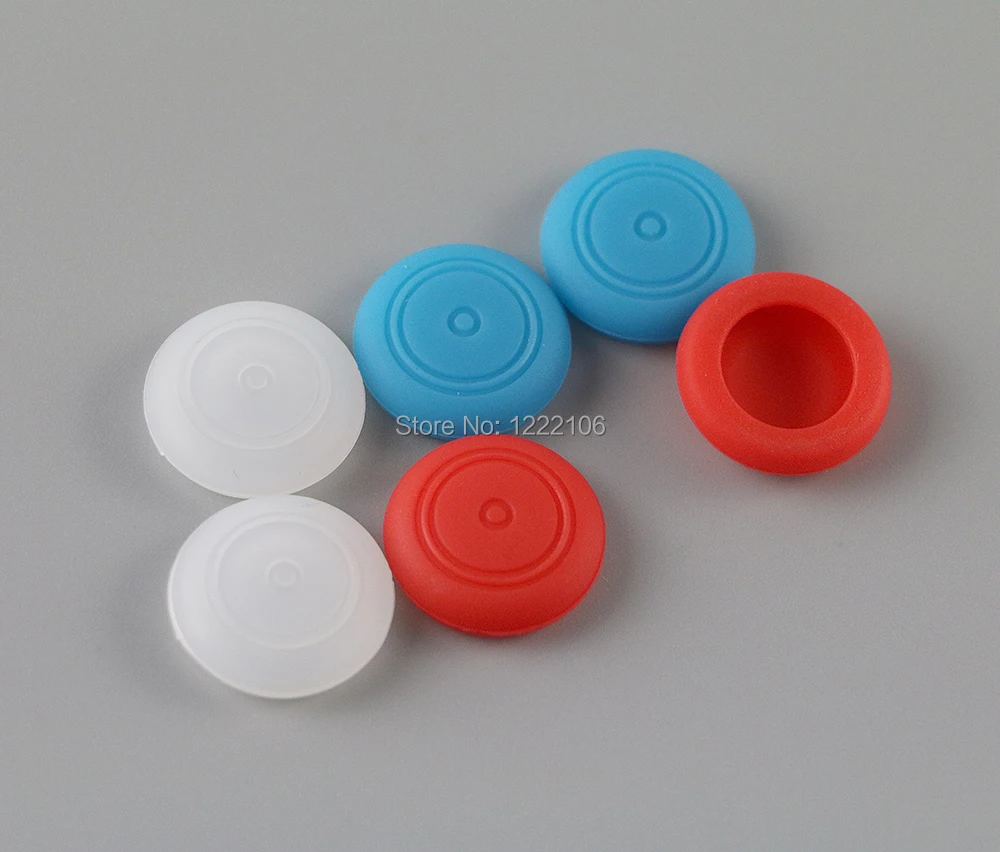 4 Uds. Tapas de Joystick, cubierta de tapa de botón de palanca de pulgar con agarre analógico de silicona colorida para Nintendo Switch NS NX, accesorios - imagen 5
