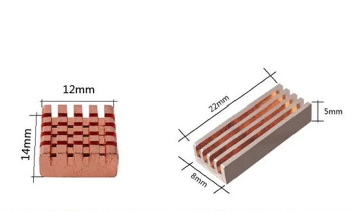 DEBROGLIE-disipador de calor de cobre puro, refrigeración para tarjeta de memoria VIIDEO Notebook, puente norte y sur, 1 unidad - imagen 3