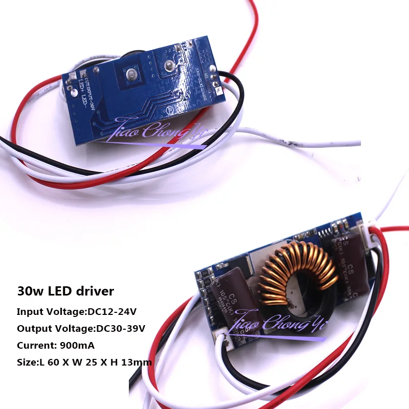 DC12V-24V de Controlador LED de alta potencia, fuente de Controlador LED de corriente constante, Chips de luz, transformadores de iluminación LED, 10W, 20W, 30W, 50W - imagen 4