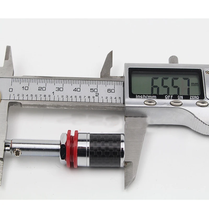 Terminales de pareja de fibra de carbono chapado en rodio Furutech de alta gama, conector rojo y negro, Terminal amplificador HiFi, poste de encuadernación para altavoz - imagen 3
