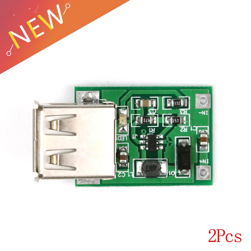 DC-DC-cargador de batería de 0,9 V-5V a 5V 600MA, convertidor Boost, módulo de voltaje de fuente, salida USB, placa de circuito de carga