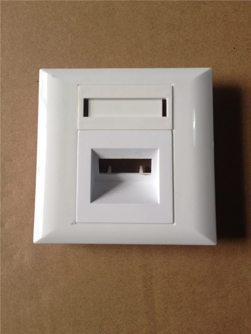 Placa frontal de fibra LC SC sin adaptador SM MM ftth SX DX blanco ABS toma de pared 2 núcleos 1 núcleo placa frontal de fibra óptica 86 30 Uds - imagen 3