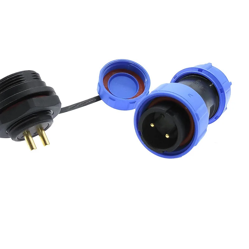 SP1710 SP1712 conector impermeable enchufe de tuerca trasera ip68 conectores de 2 pines sp17 3 pines 4 pines 5 pines 7 pines 9 pines - imagen 4