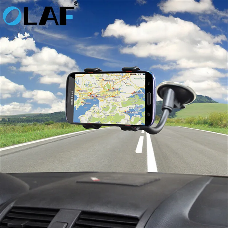 Para Samsung/Iphone ventosa Universal soporte para parabrisas de coche soporte para teléfono, soporte para tablero soporte adhesivo de vidrio Stents