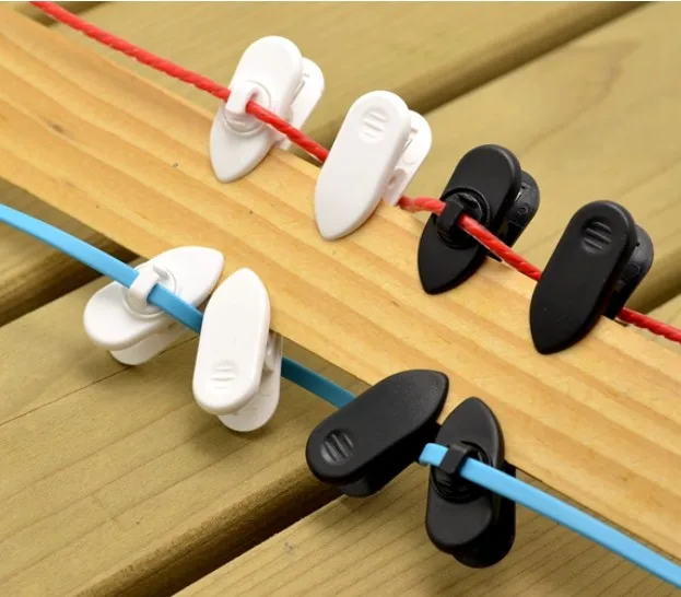 Abrazadera de Clip de línea de auriculares 20 piezas, Cable de auriculares, Clip de Collar, soporte de Clip para auriculares MP3 MP4, soporte de Cable - imagen 4