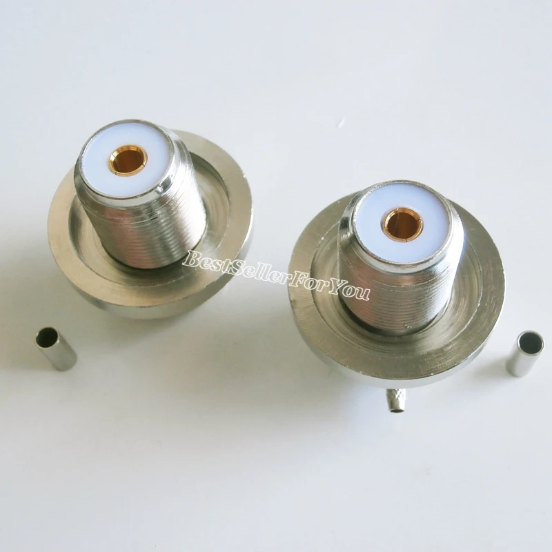 Engarce hembra UHF SO239 para conector de ángulo recto RG316, RG174, LMR100, 1 unidad