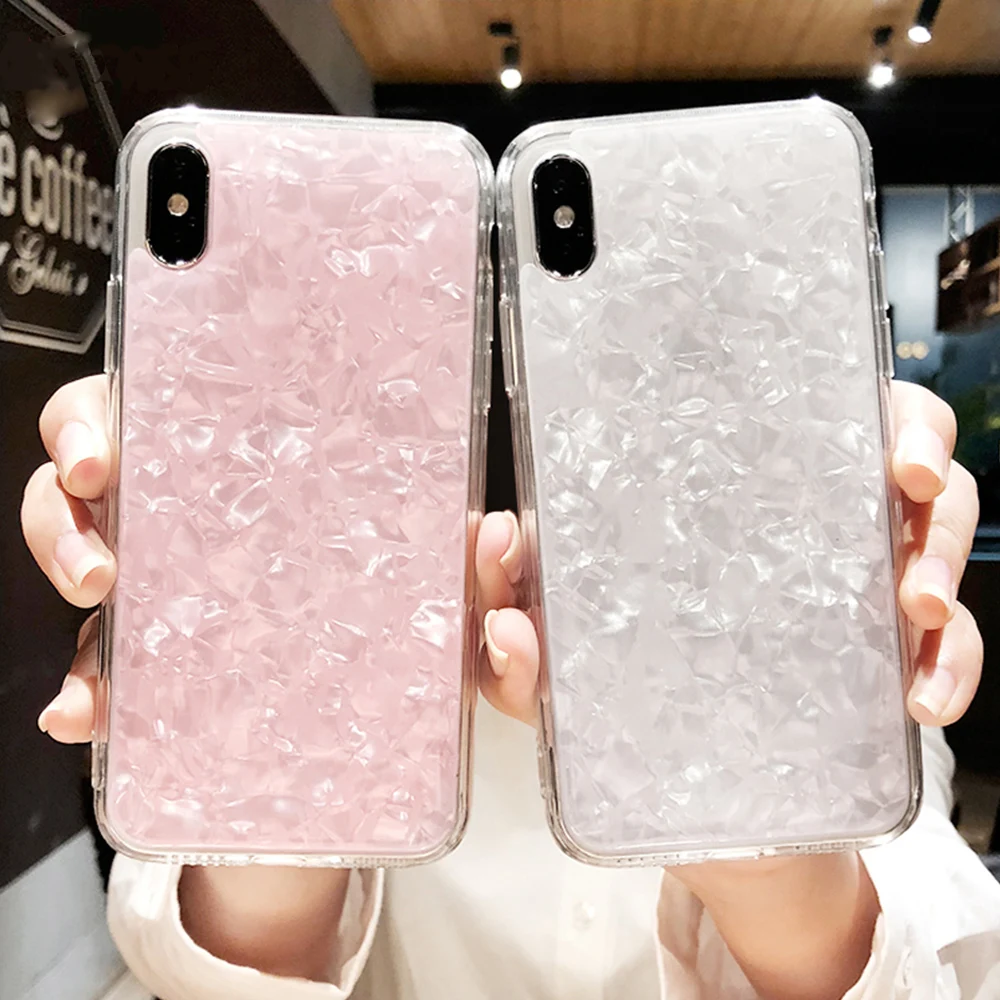 Funda de teléfono de silicona TPU suave, carcasa brillante de lujo para iPhone X, XS, XR, 11, 12, 13, Mini, 14, 15 Pro Max, 7, 8 Plus, SE 2020