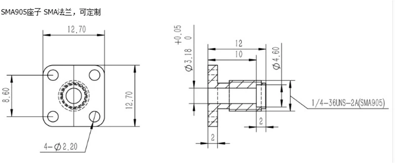 Conector SMA 10 Uds para adaptador SMA905 diámetro interior 3,18mm base de asiento de fibra óptica para conector acoplador SMA ftth, Base de soporte envío gratis - imagen 4
