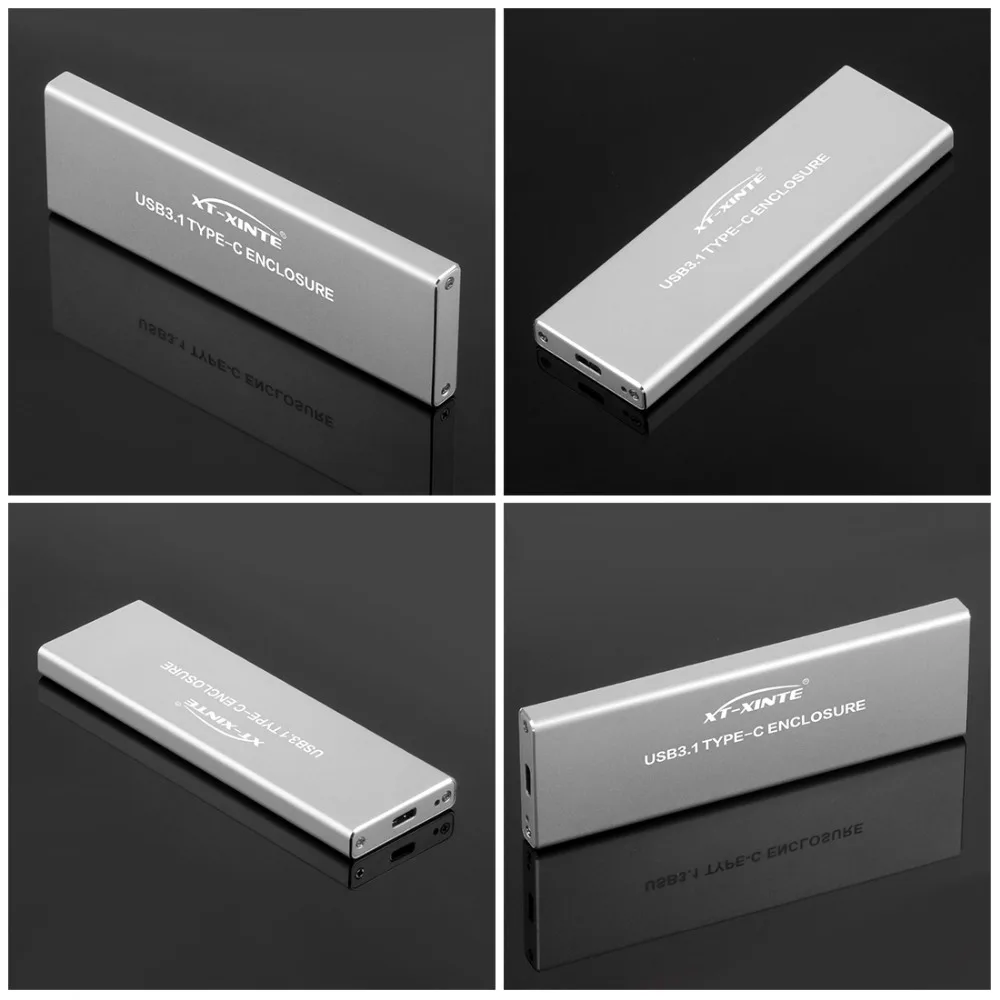 XT-XINTE para NVMe PCIE, caja de disco duro M.2 a USB tipo C, 3,1 M, SSD, caja móvil externa - imagen 4