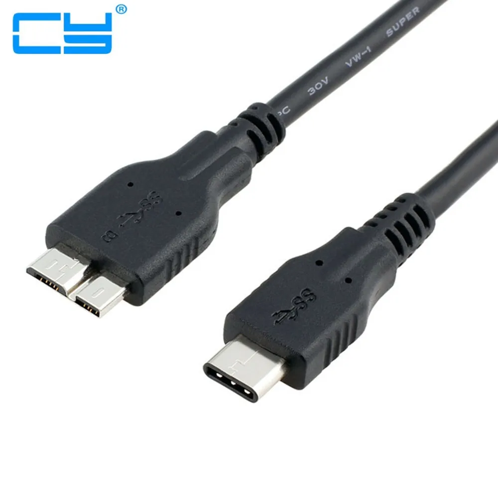 Conector de Cable USB 3,1 tipo C a USB 3,0 Micro B para disco duro, teléfono inteligente, teléfono móvil y PC - imagen 2