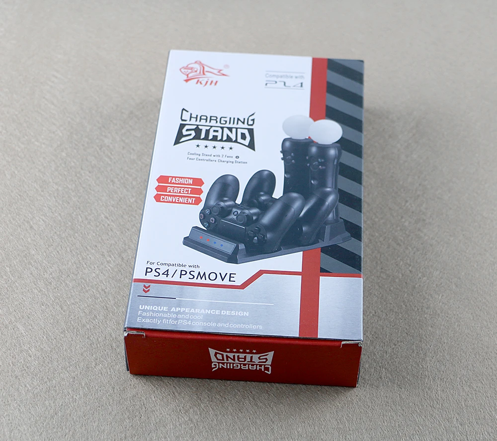 Controlador inalámbrico 4 en 1 para PS4, controlador de movimiento L/R PS, Cargador rápido, puerto de estación de carga doble - imagen 5