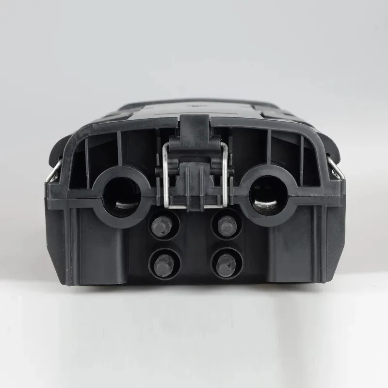 Caja de fibra óptica 96 núcleos 6 en 8 salida ABS negro/PC 46*20*12cm 3KGs retardante de llama impermeable distribución ftth de alta calidad - imagen 3