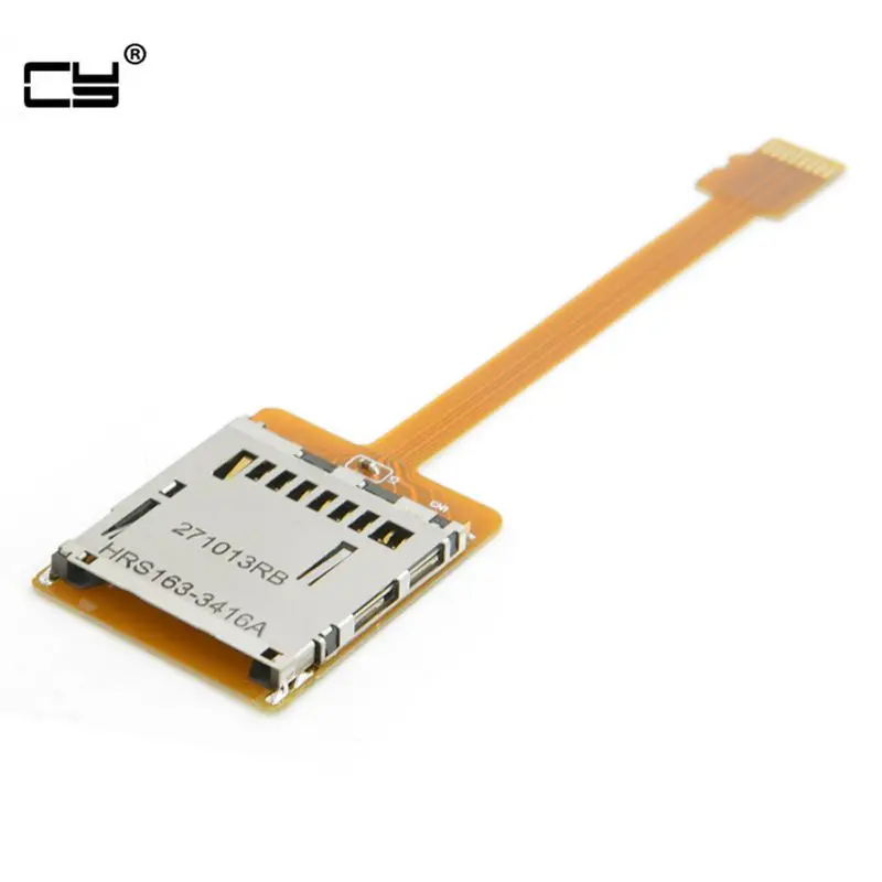 Kit Tarjeta Memoria Micro SD TF Extensión Macho SD Hembra Extensor Cable Plano Suave FPC 10cm - Vista principal del producto