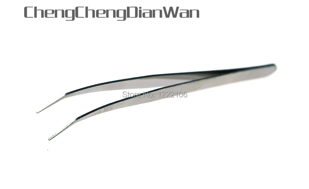 Pinzas postizas rectas de acero inoxidable para videojuegos, 100 piezas, herramienta de maquillaje, venta al por mayor