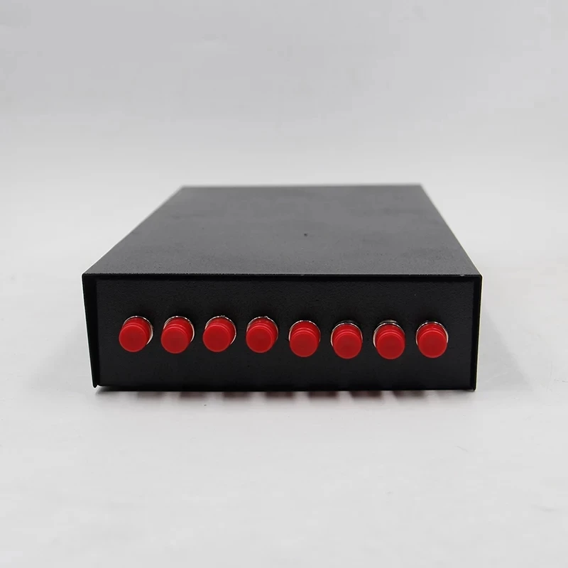Caja de terminales FTTH de 8 núcleos FC FTTX incluye FC pigtail y adaptador SPCC 8 puertos panel de conexión de fibra óptica red SM ELINK - imagen 2