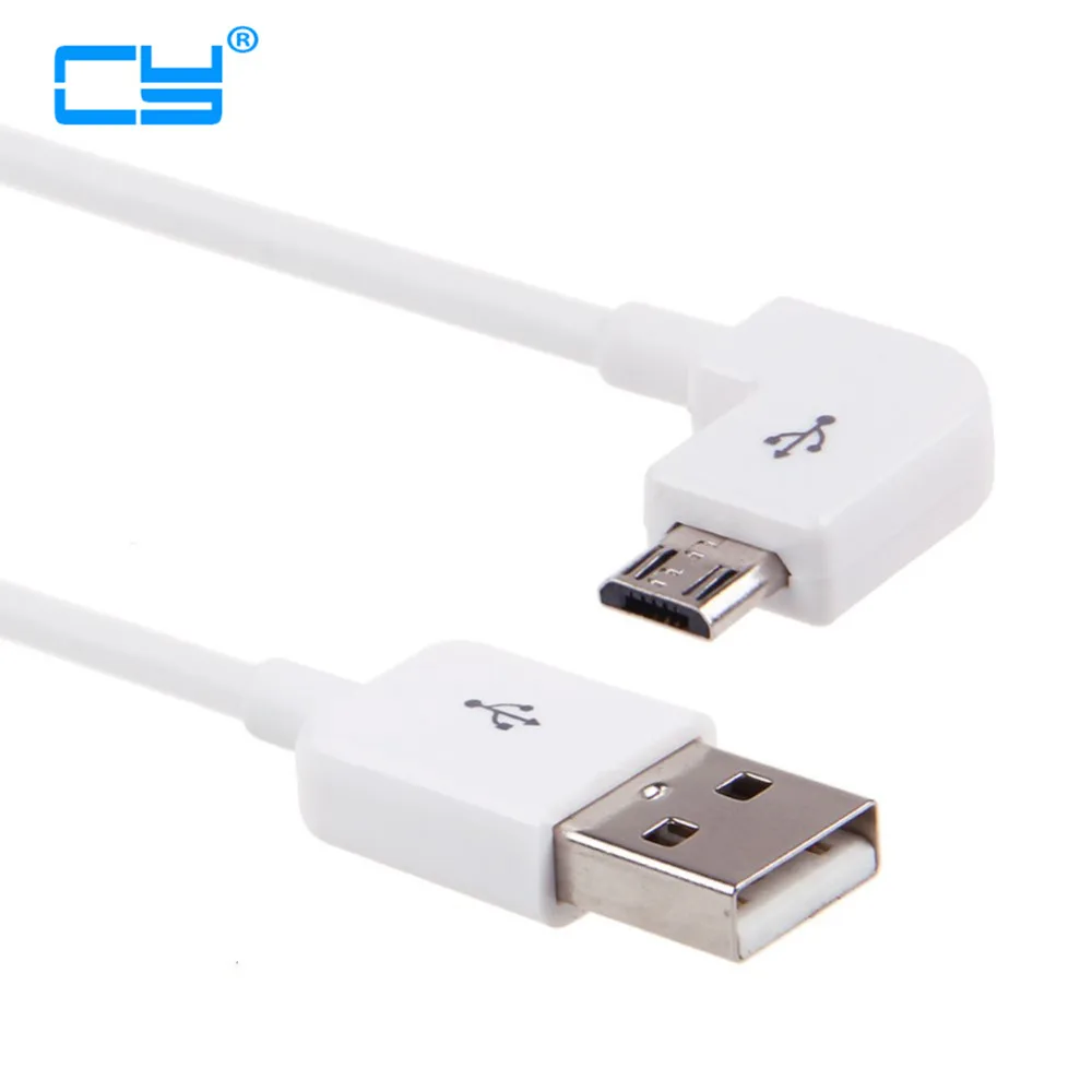 Cable Micro USB V8 Macho Carga Rápida Ángulo Izquierdo 90° - imagen 3