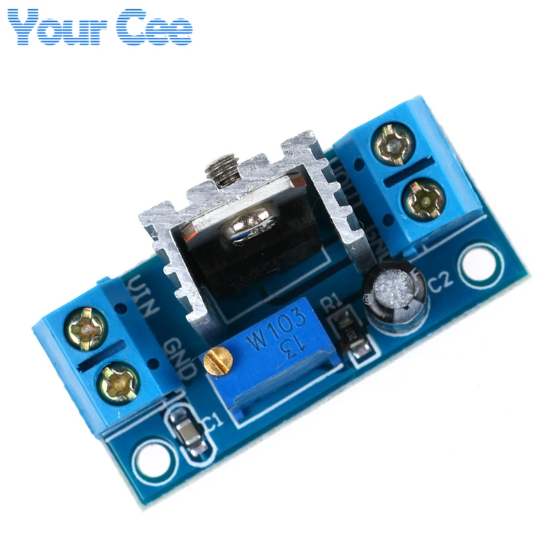 Convertidor de DC-DC LM317, módulo de placa de circuito reductor, regulador lineal LM317, regulador de voltaje ajustable - imagen 4