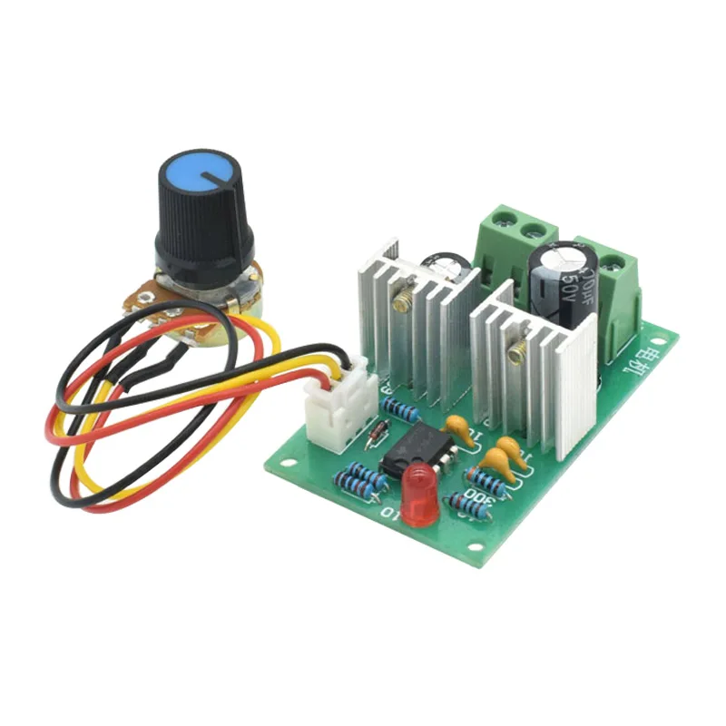 Controlador de velocidad PWM, motor de CC de 12V, 24V, 36V, 0 ~ 100%, módulo de accionamiento ajustable, entrada 3A, 100W
