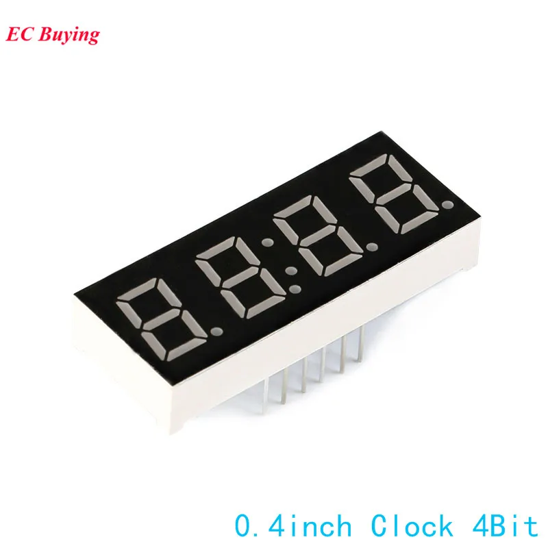 5 uds 0,4 pulgadas pantalla de 7 segmentos 4 bits LED rojo tubo Digital segmento de ánodo común reloj Led electrónico DIY - imagen 3