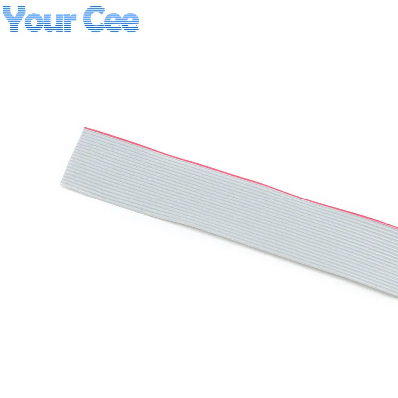 Cable de cinta plana gris con paso de espaciado de 1,27mm, línea de Cable de datos FC 10P 12P 14P 16P 20P 26P 34P 40P 10 vías 12 vías 20 vías 34 40 vías 1 metro - imagen 5
