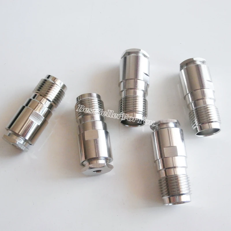 Abrazadera de conector hembra TNC RG58 RG142 LMR195 RG400, 1 pieza, cable recto, conector RF